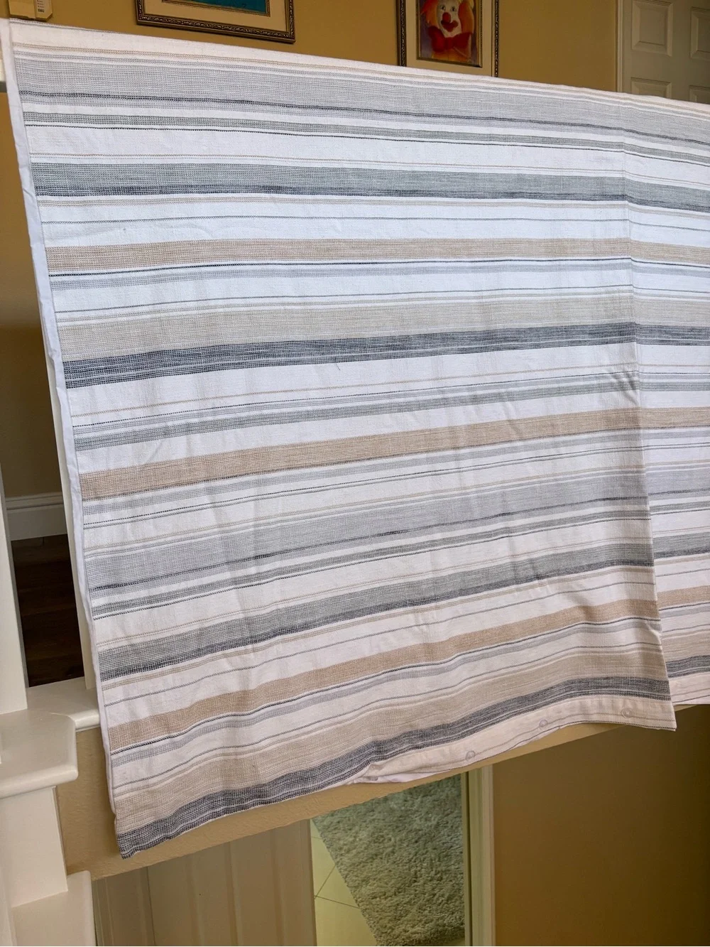Clayton Pottery Barn Striped Cotton Duvet